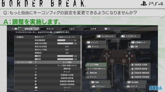 PS4版『ボーダーブレイク』武器や機体パーツの入手方法は？ マッチング分けは？ 気になる質問に開発陣が返答【セガフェス2018】