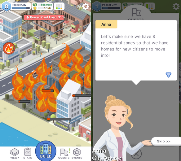 都市建設シミュレーション『Pocket City』【スマホでだってゲームがしたい】