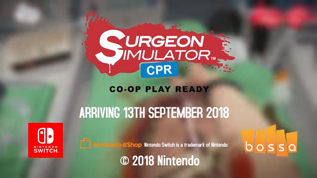 どこでも一緒に手術！スイッチ版『Surgeon Simulator CPR』海外向けに9月13日発売決定