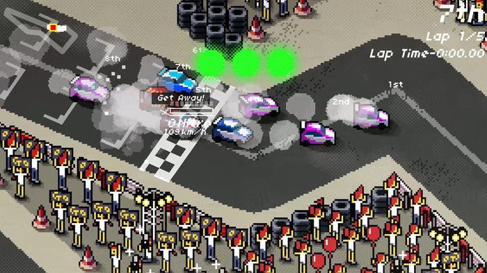 2Dドットレーシング『Super Pixel Racers』海外向けに10月31日発売決定―天候の表現や自動生成コースも