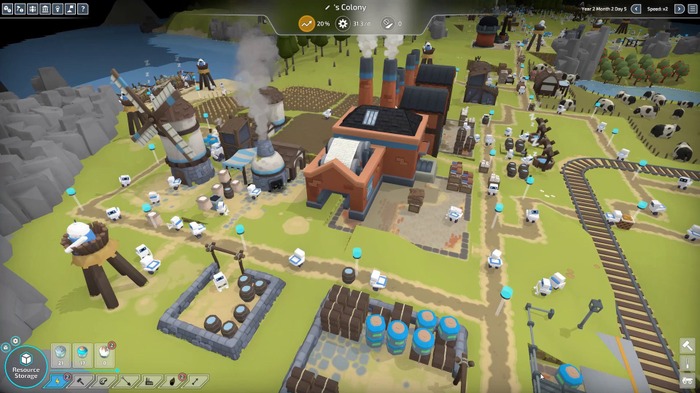 地球を脱出したかわいいロボット達による街づくりシム『The Colonists』配信開始！