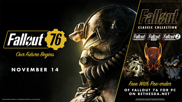 『Fallout 76』PC版予約購入者向けに『Fallout Classic Collection』無料配布―原点を手に入れるチャンス