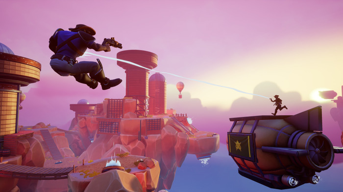 吹っ飛ばしFPS『Sky Noon』配信開始―空飛ぶガンマンたちの西部劇