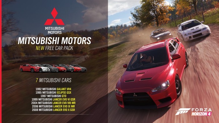 『Forza Horizon 4』今作から未収録となっていた三菱車がアップデートで復活！