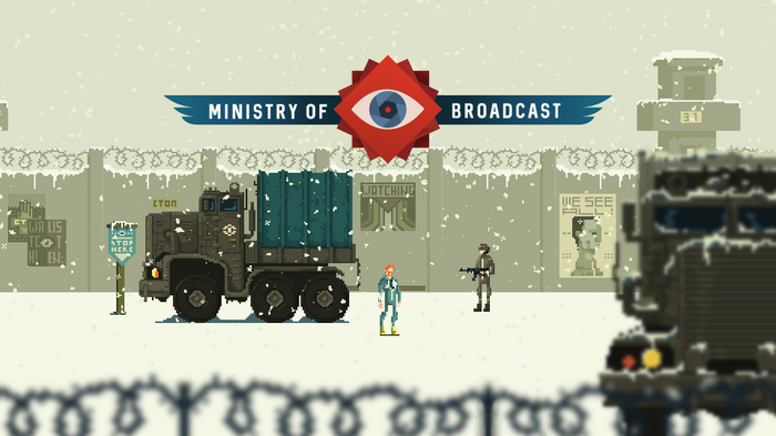 【吉田輝和のTGS絵日記】ディストピア系2Dアクション『Ministry of Broadcast』残酷リアリティー番組で亡命を目指す