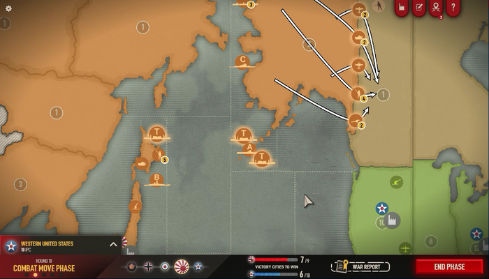 デジタルボードゲームで遊ぼう！：古典的名作WW2ボドゲ『Axis & Allies 1942 Online』日本プレイでアメリカ本土上陸を目指す