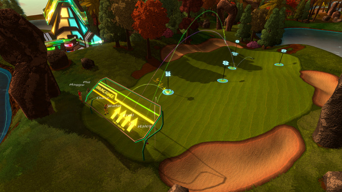 ゴルフ場経営とタワーディフェンスを融合した『GolfTopia』発表！ 未来的なコースを作ろう