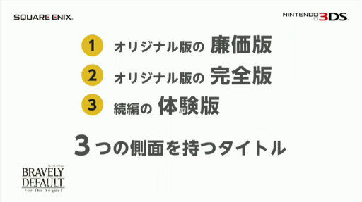 3つの側面を持つ本作