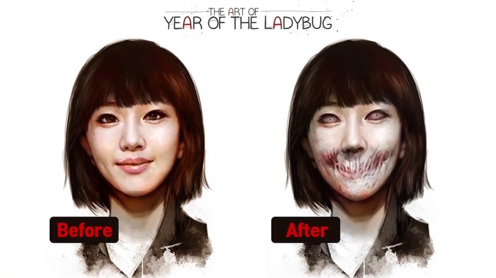 期待のホラー『Year Of the Ladybug』作者の超怖顔描きメイキング！