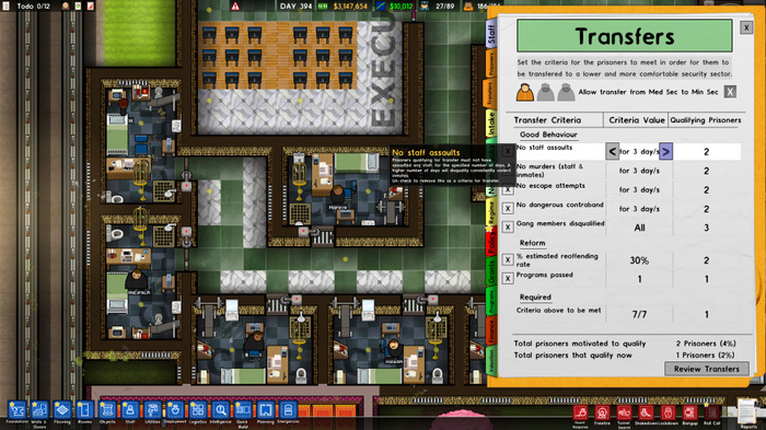 監獄経営シム『Prison Architect』特権や囚人移送を追加する無料DLC「Cleared For Transfer」が5月にリリース