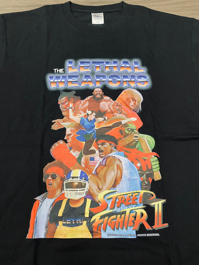 昇龍拳は出ないけどTシャツは出る！ ザ・リーサルウェポンズと『ストリートファイターII』とのコラボTシャツ発売決定