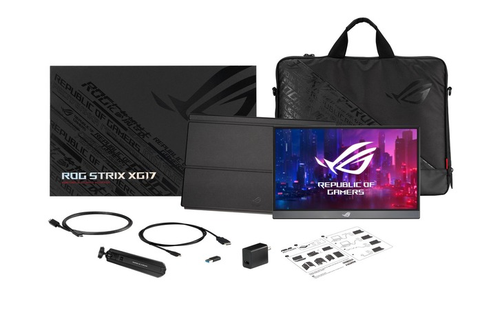 最大240Hz駆動対応のバッテリー内蔵ポータブルゲーミングモニター「ROG Strix XG17AHP」ASUS Store限定で発売