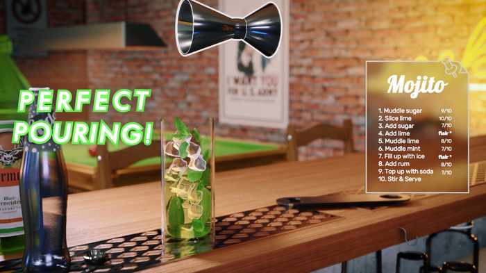 バーテンダー＆バー経営シム『Bartender Simulator』発表！ 腕を磨き店を繁盛させよう