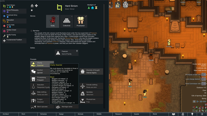 『RimWorld』コロニーの崇拝対象や儀式のカスタマイズを可能にする新拡張「Ideology」配信開始！