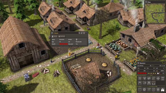 国を追われた人々が未開の土地を開拓する中世街づくりゲーム『Banished』が配信開始