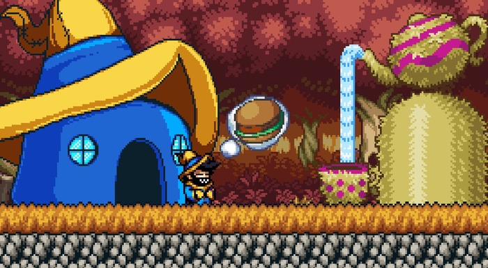 魔法使いのレトロ2D風アクションADV『Mago』無料のプロローグ版『The Villain's Burger』配信開始