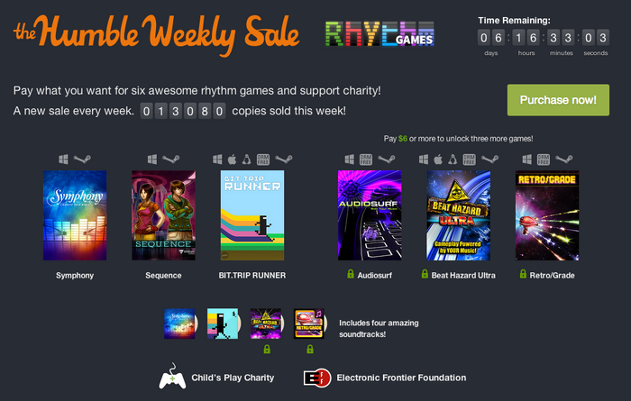 お得なゲームバンドル「Humble Rhythm Weekly Sale」が開催、『Audiosurf』など名作音ゲーを収録