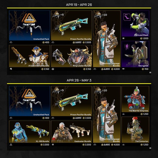 『Apex Legends』期間限定イベント「アンシャックルド」現地時間4月19日から開催！フラッシュポイントモードが再登場