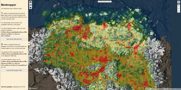 『スカイリム』Mod競合とはもうおさらば？マップ上でModの影響がわかるツールが公開