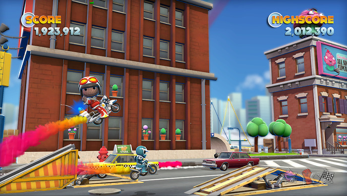 スタントアクション『Joe Danger 2』のPS Vita版には『LittleBigPlanet』や『Tearaway』のキャラクターが登場