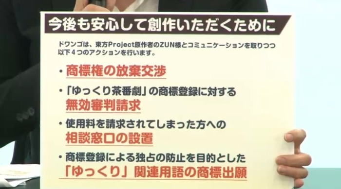 「ゆっくり茶番劇」ドワンゴが商標登録への4つのアクション発表―所属コミュニティーからは権利抹消申請の報告も