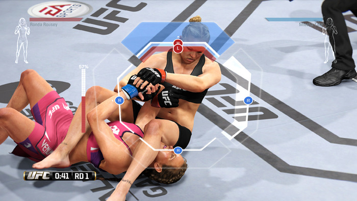 女子選手の対決でサブミッションシステムを解説する『EA Sports UFC』最新ゲームプレイ映像