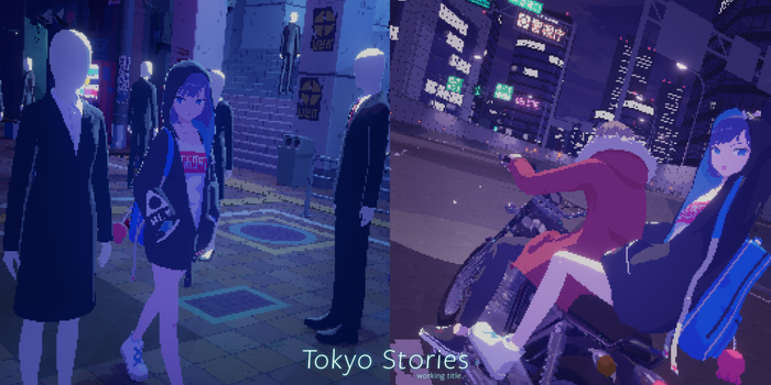 親友を追って幻想的な街へ…ピクセルアート×3Dな新作ADV『Tokyo Stories』ストアページ公開【UPDATE】