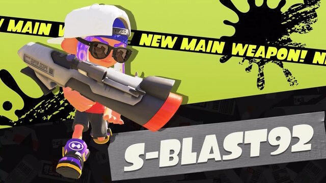 『スプラトゥーン3』追加ブキ「S-BLAST92」は2つのモードをスイッチして戦う新ブラスター！スペシャルは「サメライド」に