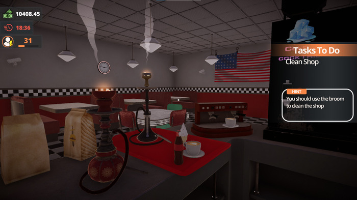 理想の水タバコカフェを目指す経営シム『Hookah Cafe Simulator』Steam向けに配信開始！料理も水タバコも充実させよう、ただし泥棒や警察には気をつけて