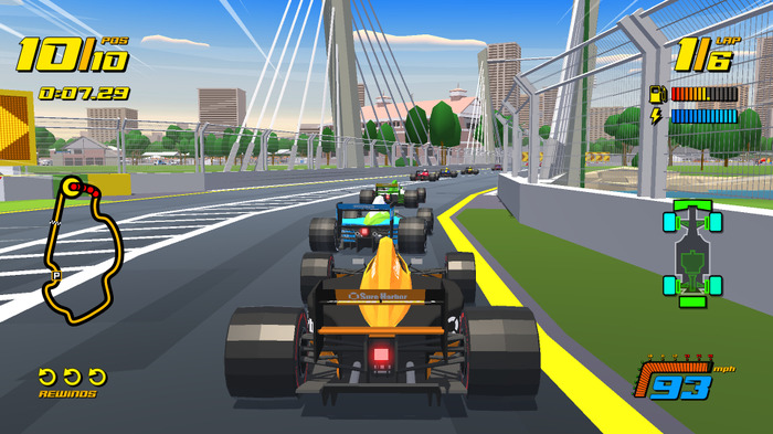 懐かしのアーケード風味F1レースゲー『New Star GP』発表！ポリゴンの角が見えるタイヤで爆走