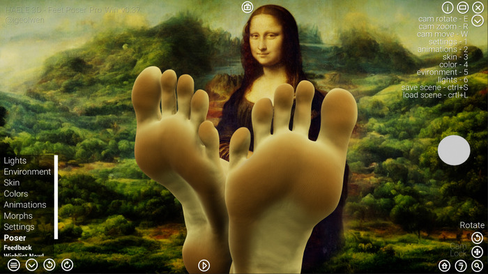 例の足特化ポーザーソフト『HAELE 3D- Feet Poser』Pro版が早期アクセス開始―アーティスト向けの多目的ツール