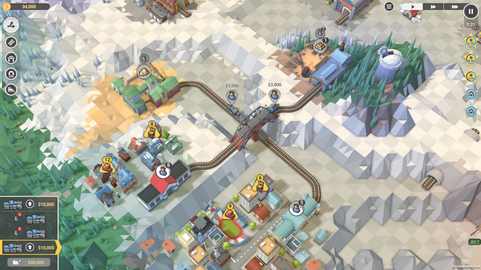 鉄道パズル『Train Valley 2』Epic Gamesストアにて無料配布開始