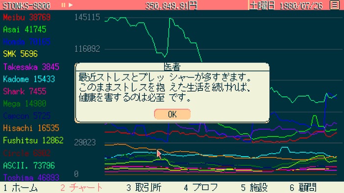 『STONKS-9800: Stock Market Simulator』は株価の変動で一喜一憂しつつ、数あるミニゲームも面白い株式市場シム―株取引で目指せ億万長者！【プレイレポ】