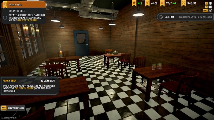 オリジナルビール醸造シム&パブ経営SLG『Brewpub Simulator』プレイレポ―各要素はカジュアルながらも面白い、けど不具合多めが玉に瑕【特集】