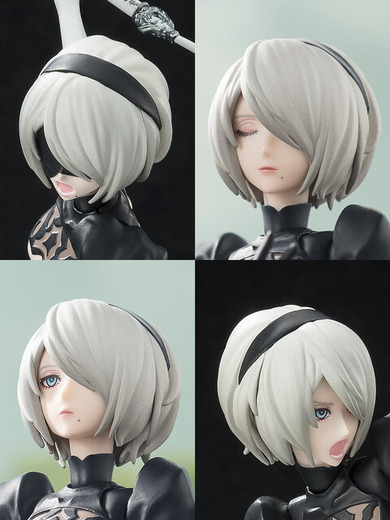 TVアニメ「ニーア オートマタ Ver1.1a」より、「2B」が可動フィギュアに！太ももがチラ見えするハイキックなど躍動感あるポージングを実現