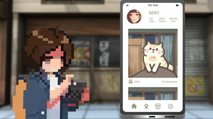 あっちにもこっちにも猫、ねこ、ネコ！ドット絵ほのぼの猫撮影ADV『ミキとネコの島 -Neko Odyssey-』発表