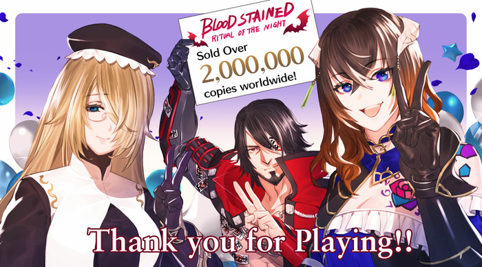 名作メトロイドヴァニア『Bloodstained: Ritual of the Night』が累計販売本数200万本を達成！―オンラインの新モードや有料DLCもお披露目