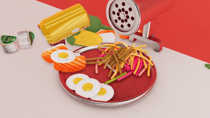 禁断の食べ物遊びゲーム『Nour: Play with Your Food』シュールな世界を楽しむために、自分なりの「世界」を見つけ出せるか【特集】