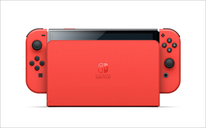 「Nintendo Switch（有機ELモデル） マリオレッド」10月6日発売―マリオやコインがさりげなくデザインされたモデルに