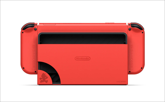 「Nintendo Switch（有機ELモデル） マリオレッド」10月6日発売―マリオやコインがさりげなくデザインされたモデルに