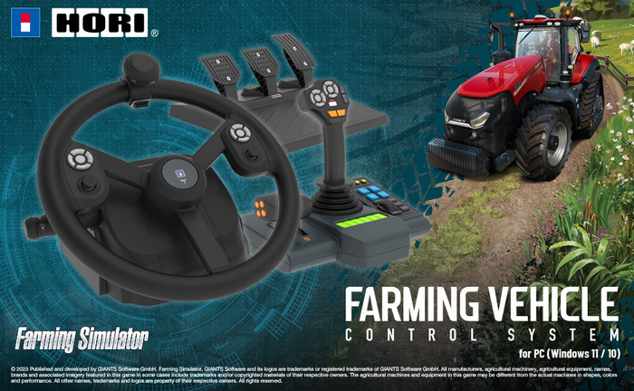 本格農業シムをトラクターみたいなコントローラーで遊んでみない？ホリが『Farming Simulator』専用コンのモニターを募集