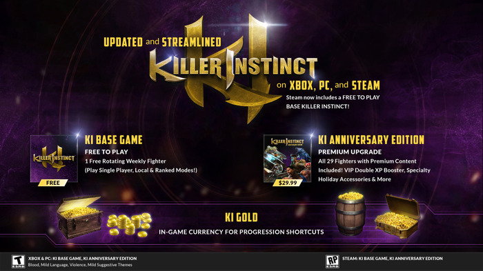 全プラットフォームで基本プレイ無料化へ『Killer Instinct』10周年記念アップデートの一部詳細が発表