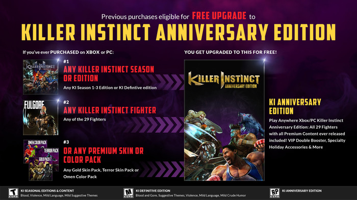 コンボ格ゲー『Killer Instinct』が基本プレイ無料化！ 10周年記念アップデート配信