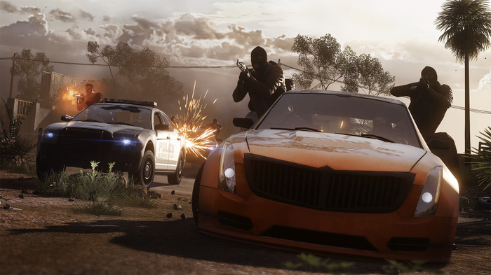 激しいカーチェイス！『Battlefield Hardline』の「Hotwireモード」トレイラーが公開