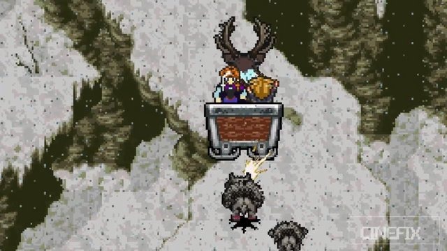 「アナと雪の女王」をドット絵JRPG風にした海外ファン動画