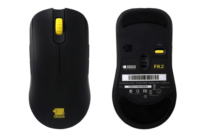 ZOWIE GEARの新ゲーミングマウス「FK2」が発表、FK1よりもやや小型