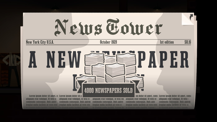 1930年代アメリカで新聞王を目指す経営シム『News Tower』新トレイラー！2月13日Steam早期アクセス開始