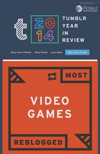 Tumblrが2014年にリブログされたゲームトップ20を発表！上位には『ポケモン』を筆頭に任天堂タイトルがずらり