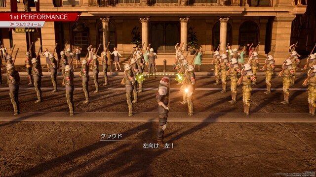 『FF7 リバース』のパレードでは「ティファ」と「エアリス」も神羅兵に変装！ なりきり兵士から、ヘルメットを外した凛々しい姿まで