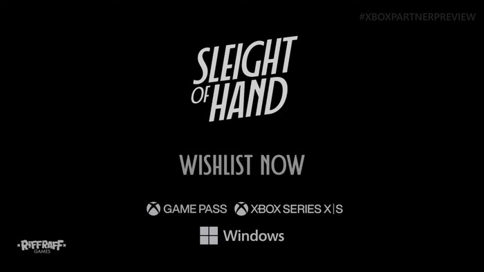 デッキ構築型ステルスアクション新作『Sleight of Hand』発表―Game Pass対応予定＆Steamページ公開【Xbox Partner Preview速報】